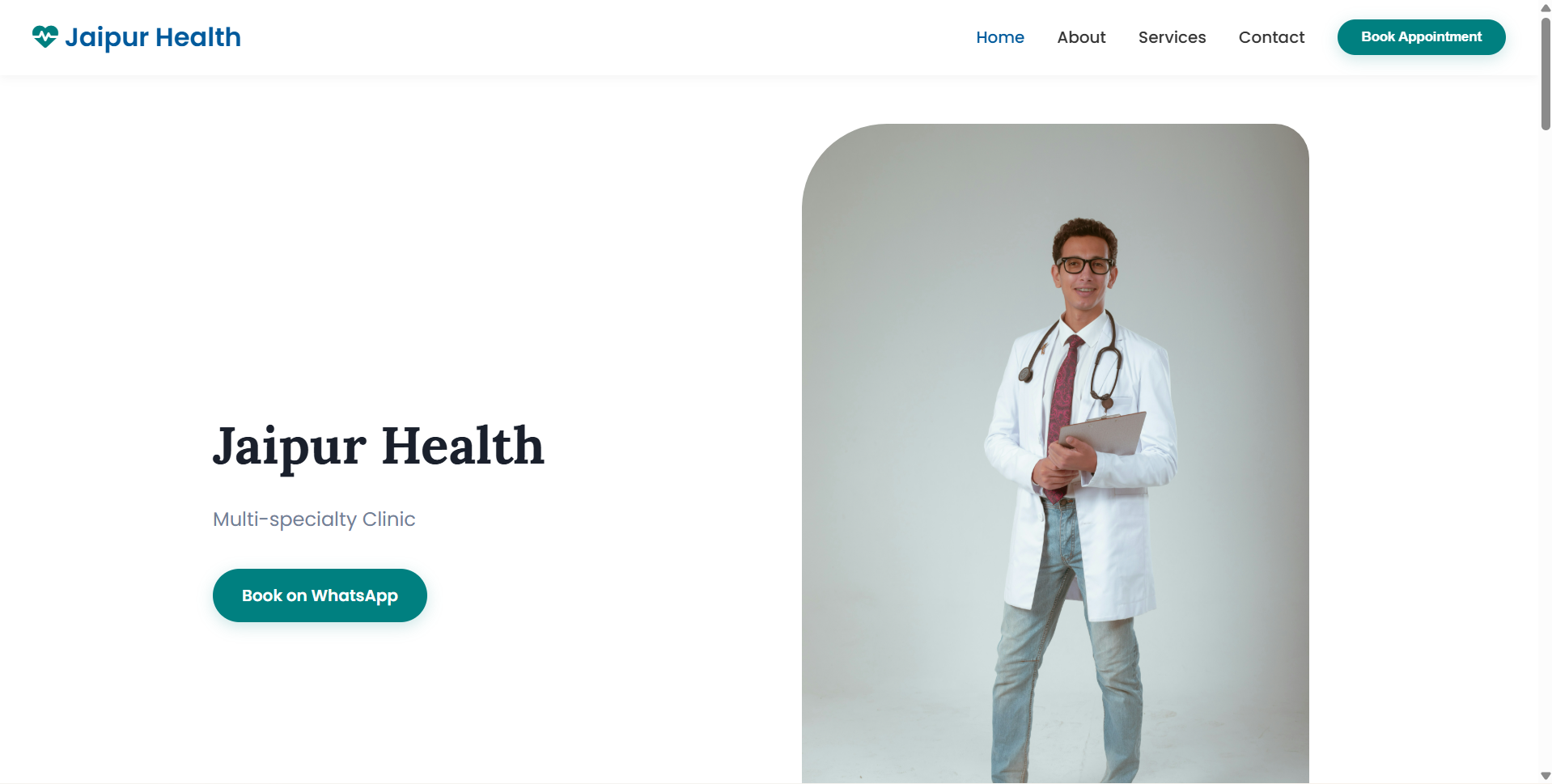 Doctor's Clinic Website Demo